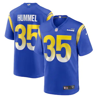 mens nike jake hummel royal los angeles rams game player je